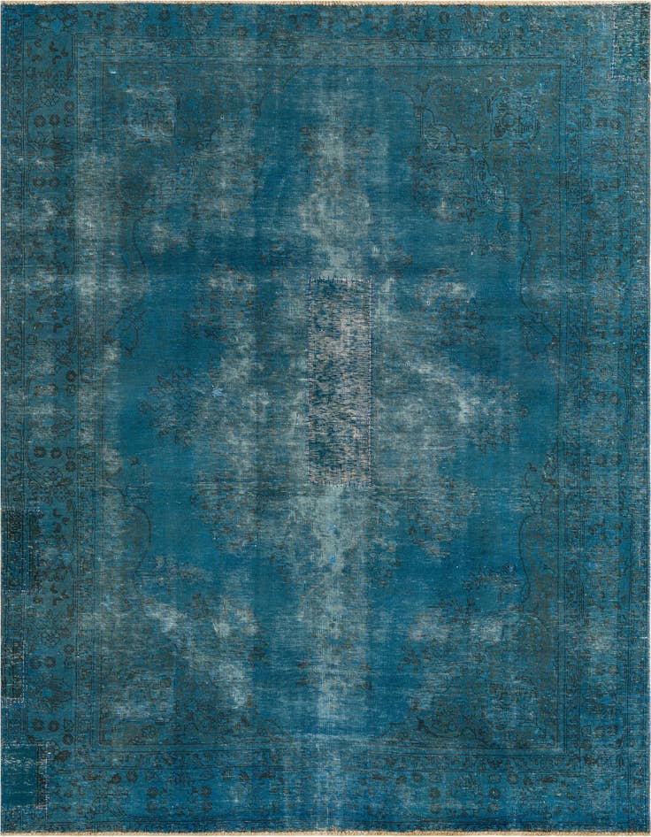Detail image of 6' 9 x 9' 1 Hand Knotted Ultra Vintage Persian Wool Rug