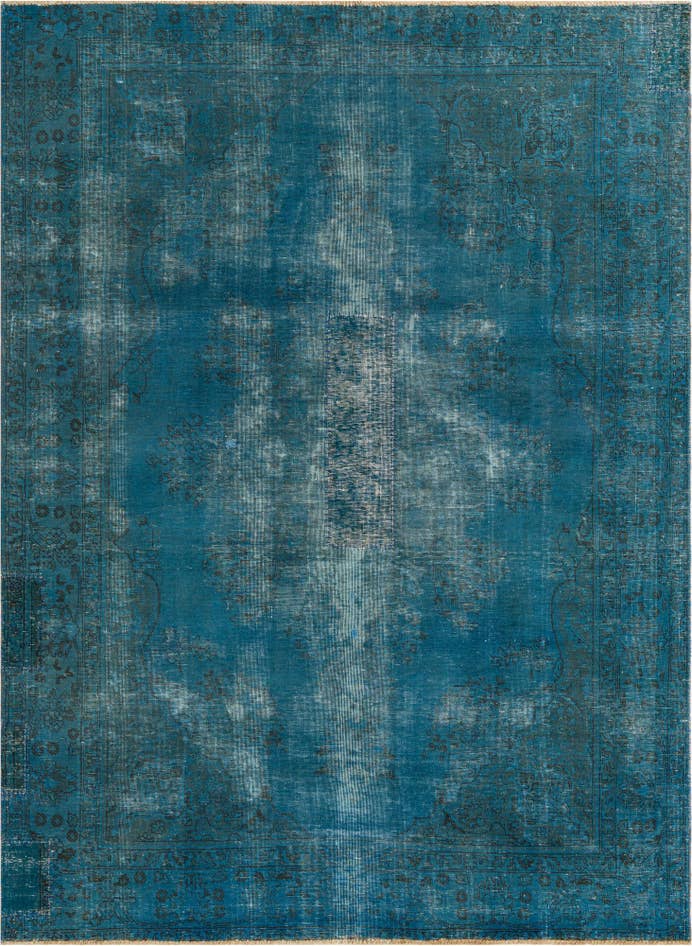 Detail image of 6' 9 x 9' 1 Hand Knotted Ultra Vintage Persian Wool Rug