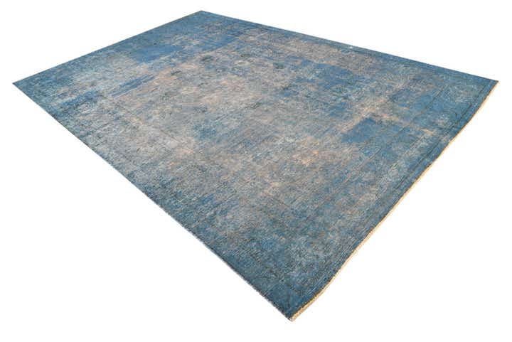 8' x 11' 4 Hand Knotted Ultra Vintage Persian Wool Rug