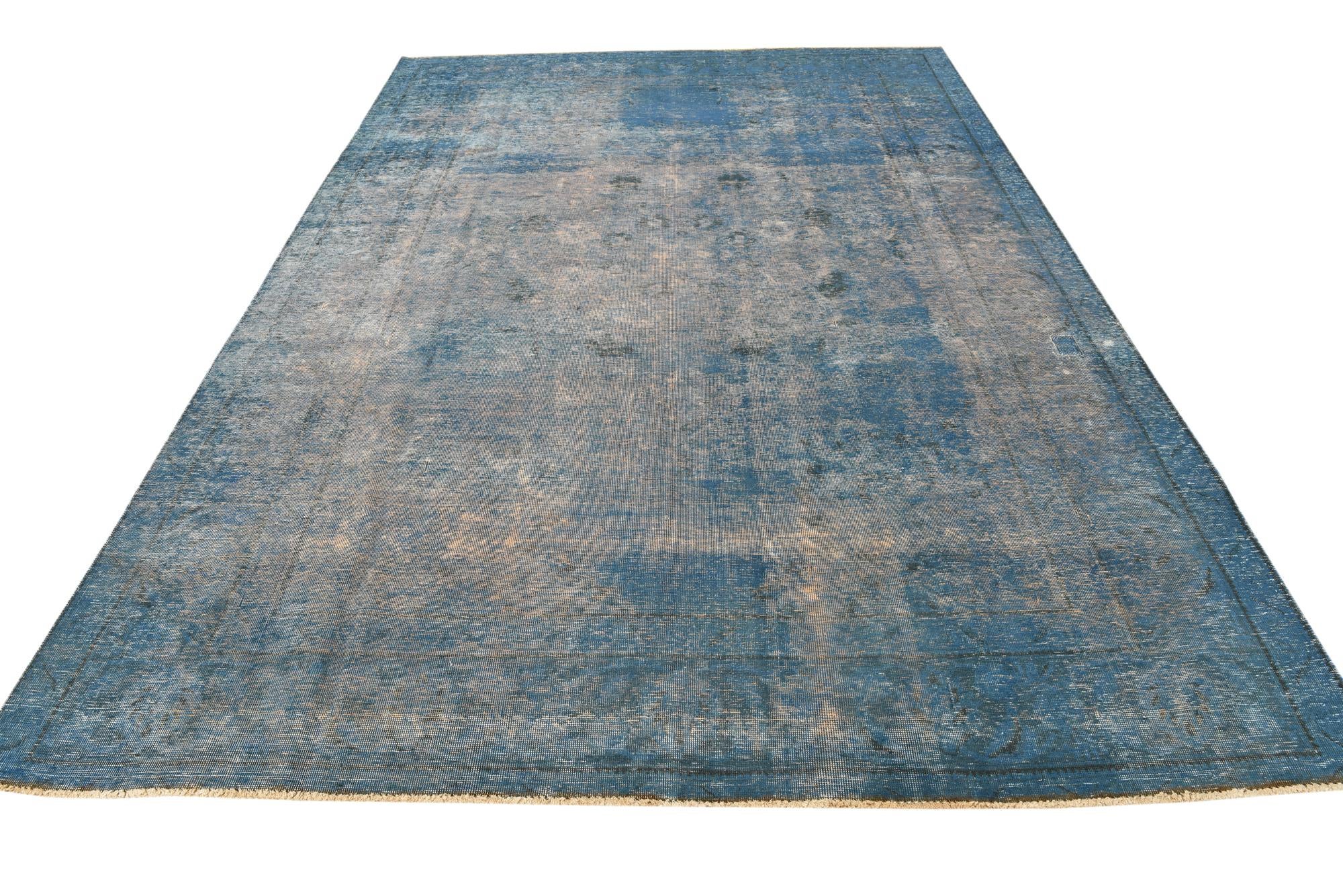 8' x 11' 4 Hand Knotted Ultra Vintage Persian Wool Rug