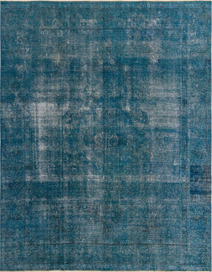 Detail image of 9' 6 x 12' 1 Hand Knotted Ultra Vintage Persian Wool Rug