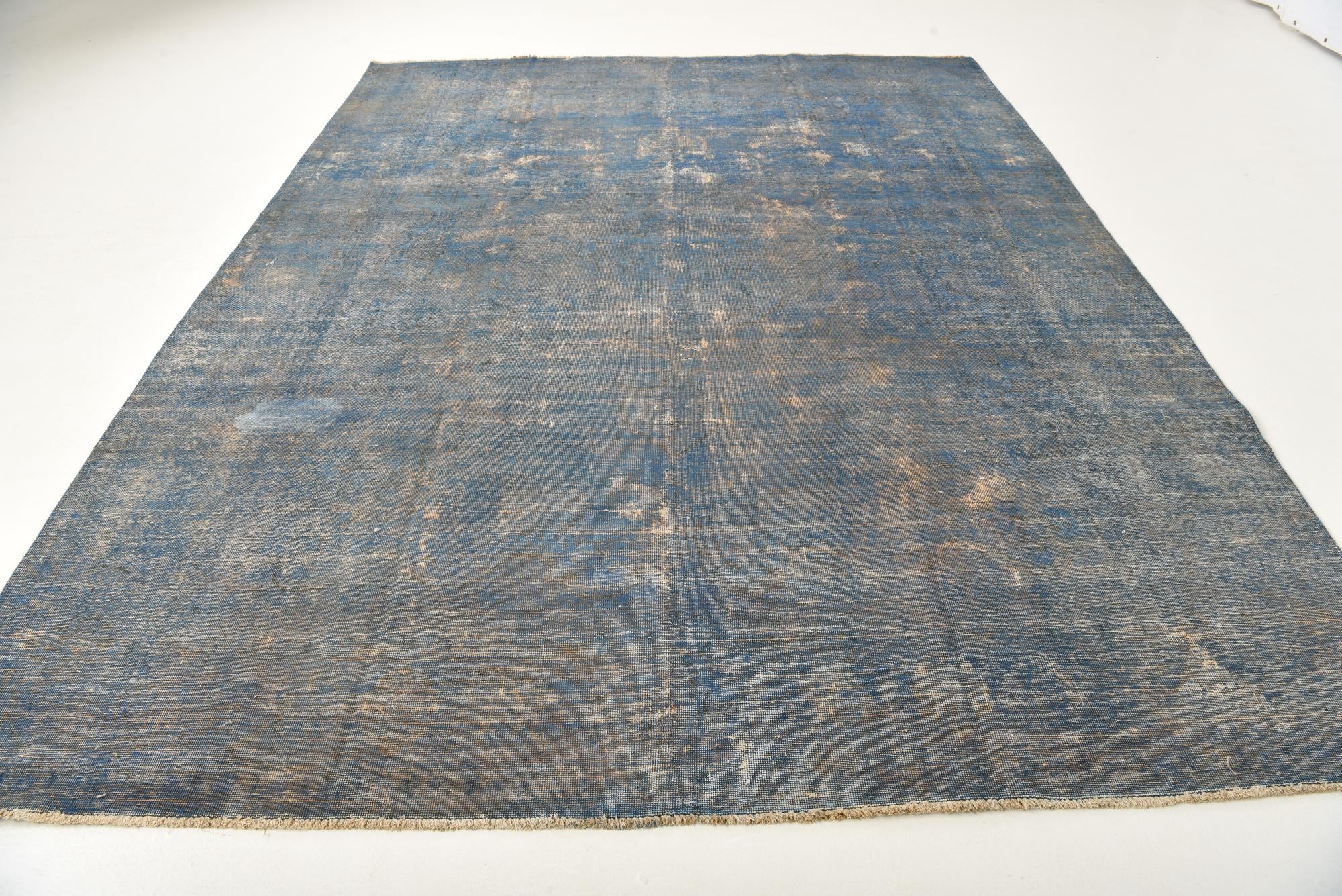 9' 5 x 12' 7 Hand Knotted Ultra Vintage Persian Wool Rug