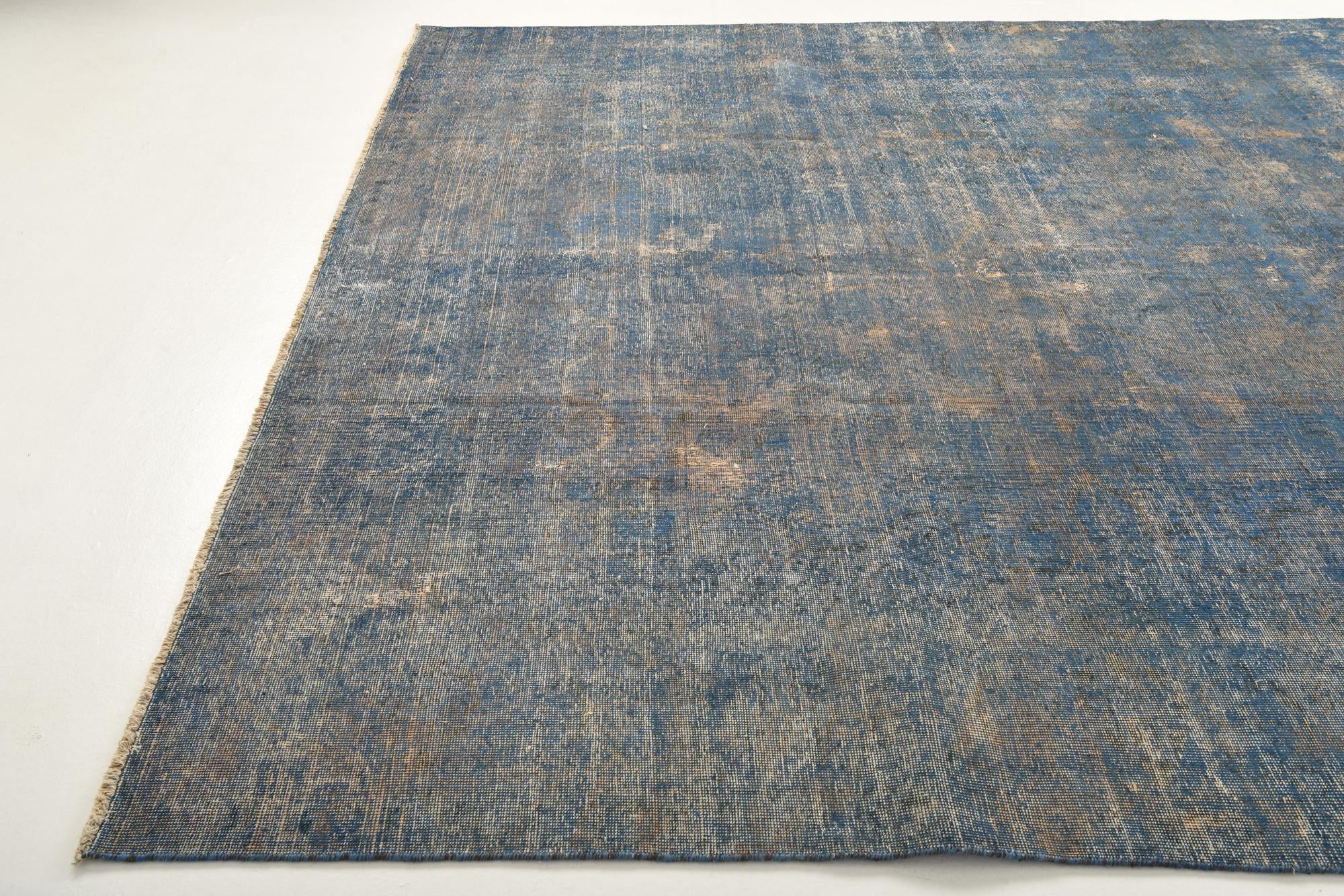 9' 5 x 12' 7 Hand Knotted Ultra Vintage Persian Wool Rug