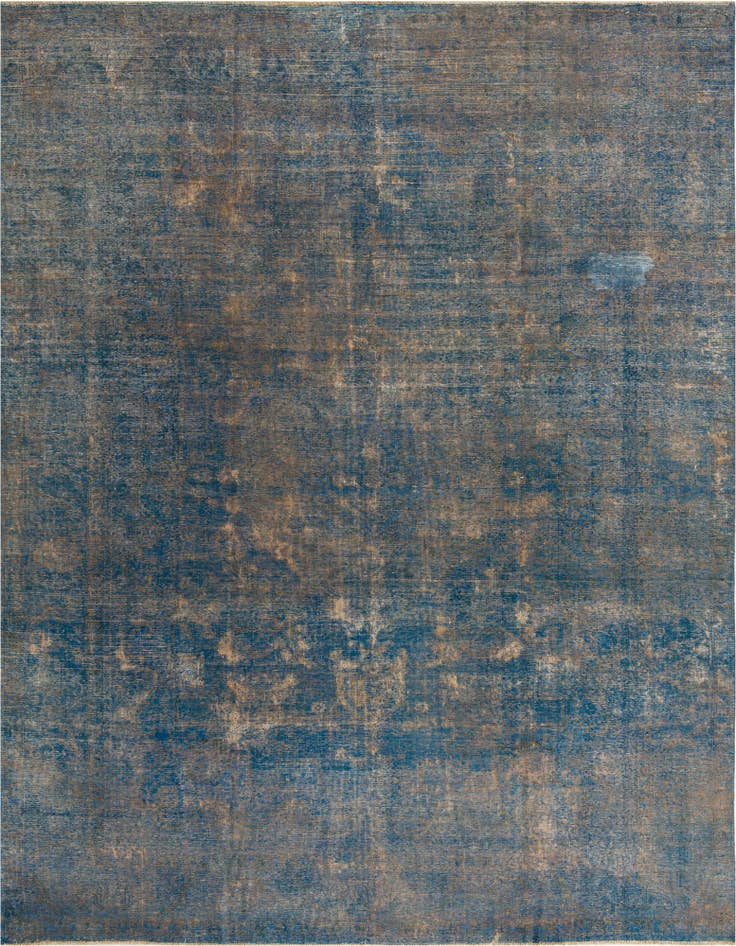 Detail image of 9' 5 x 12' 7 Hand Knotted Ultra Vintage Persian Wool Rug