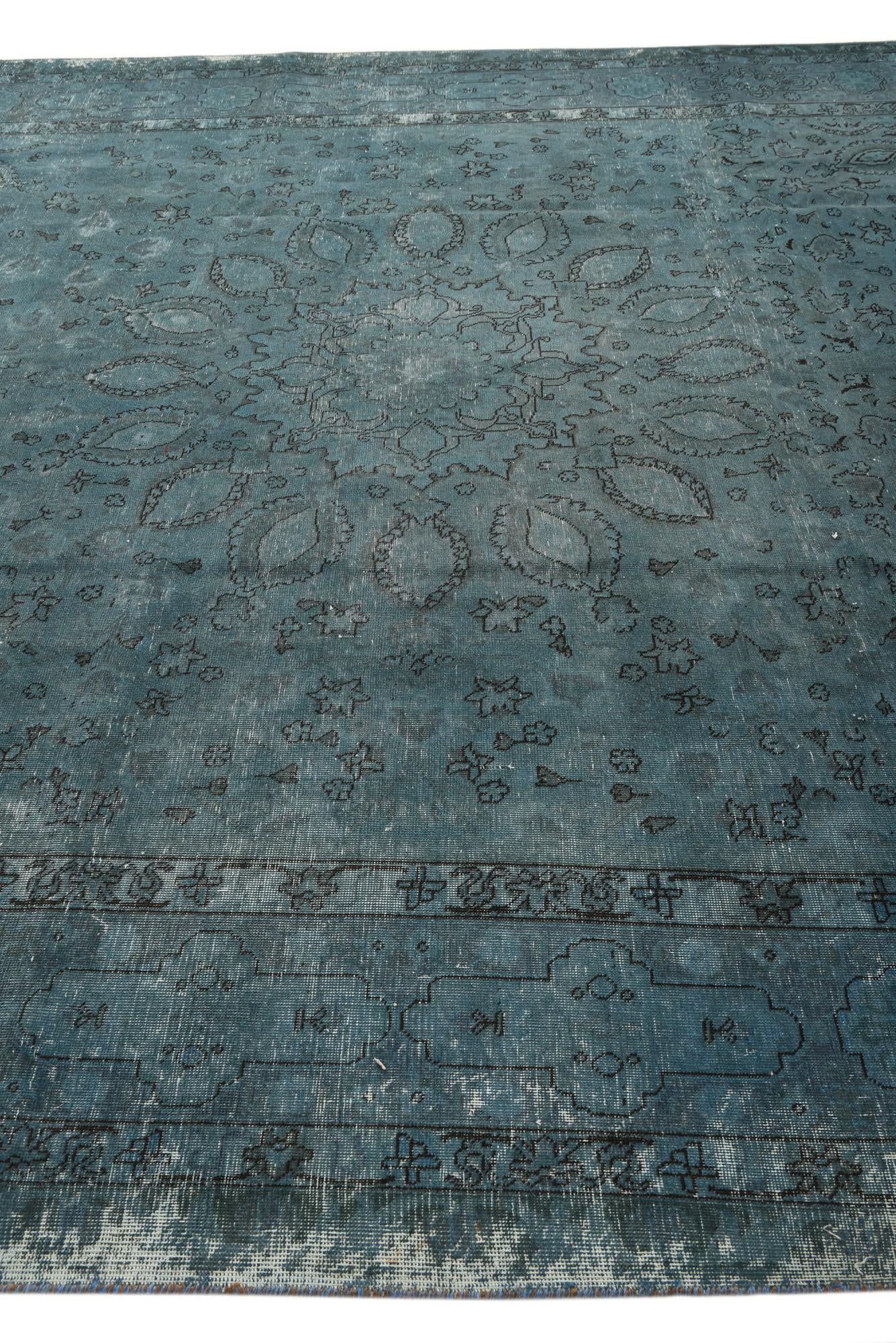 10' x 12' 8 Hand Knotted Ultra Vintage Persian Wool Rug