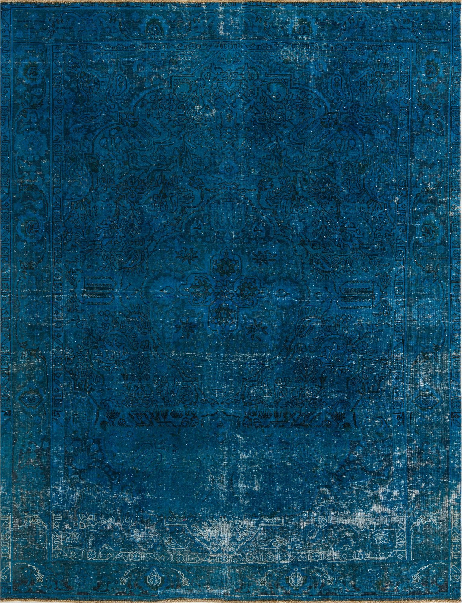 8' 1 x 10' 6 Hand Knotted Ultra Vintage Persian Wool Rug