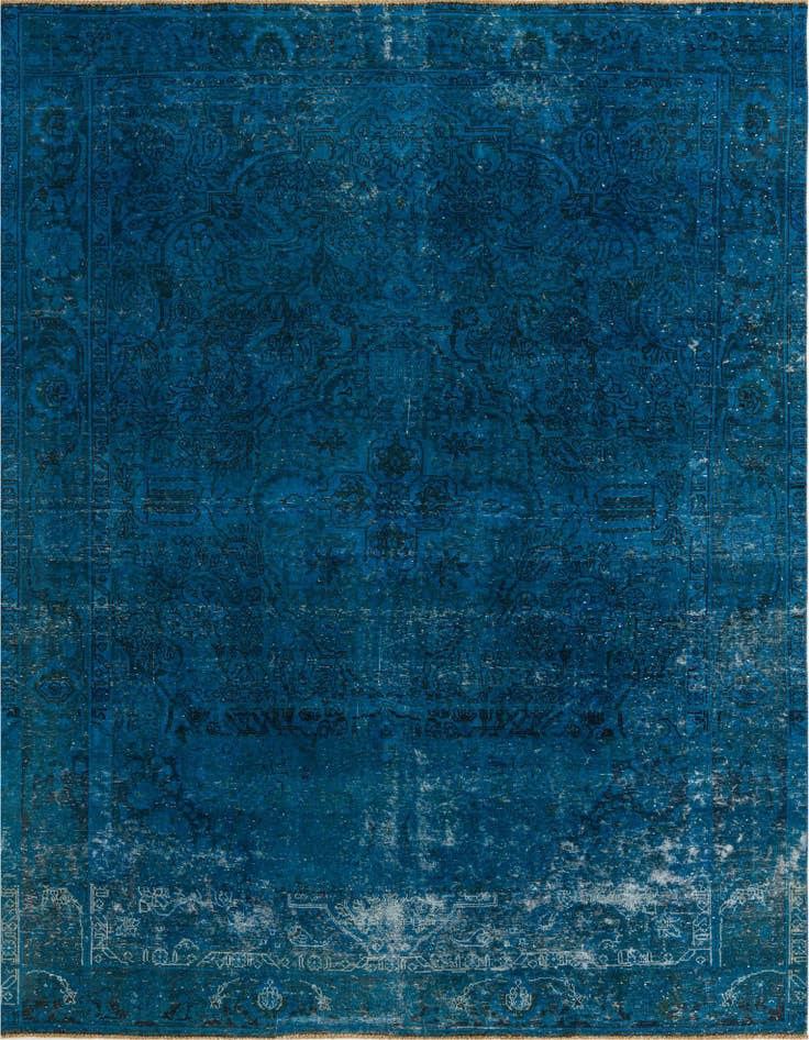 Detail image of 8' 1 x 10' 6 Hand Knotted Ultra Vintage Persian Wool Rug