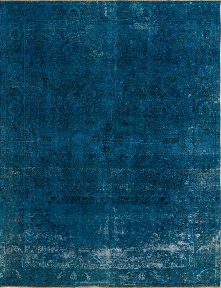 8' 1 x 10' 6 Hand Knotted Ultra Vintage Persian Wool Rug