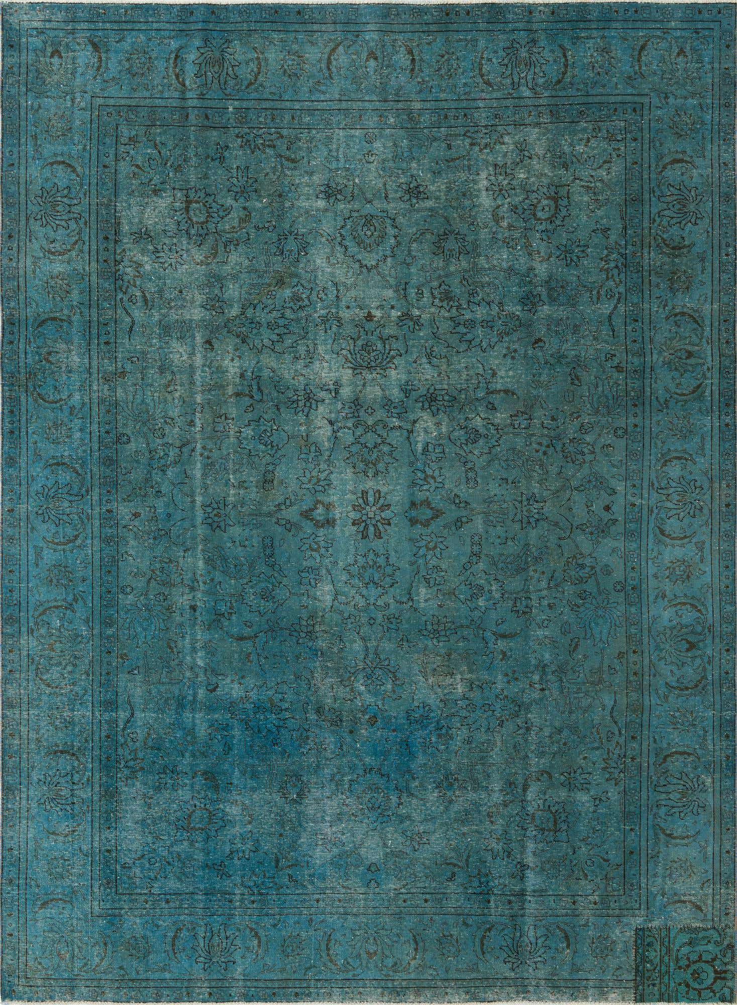 8' x 11' 1 Hand Knotted Ultra Vintage Persian Wool Rug