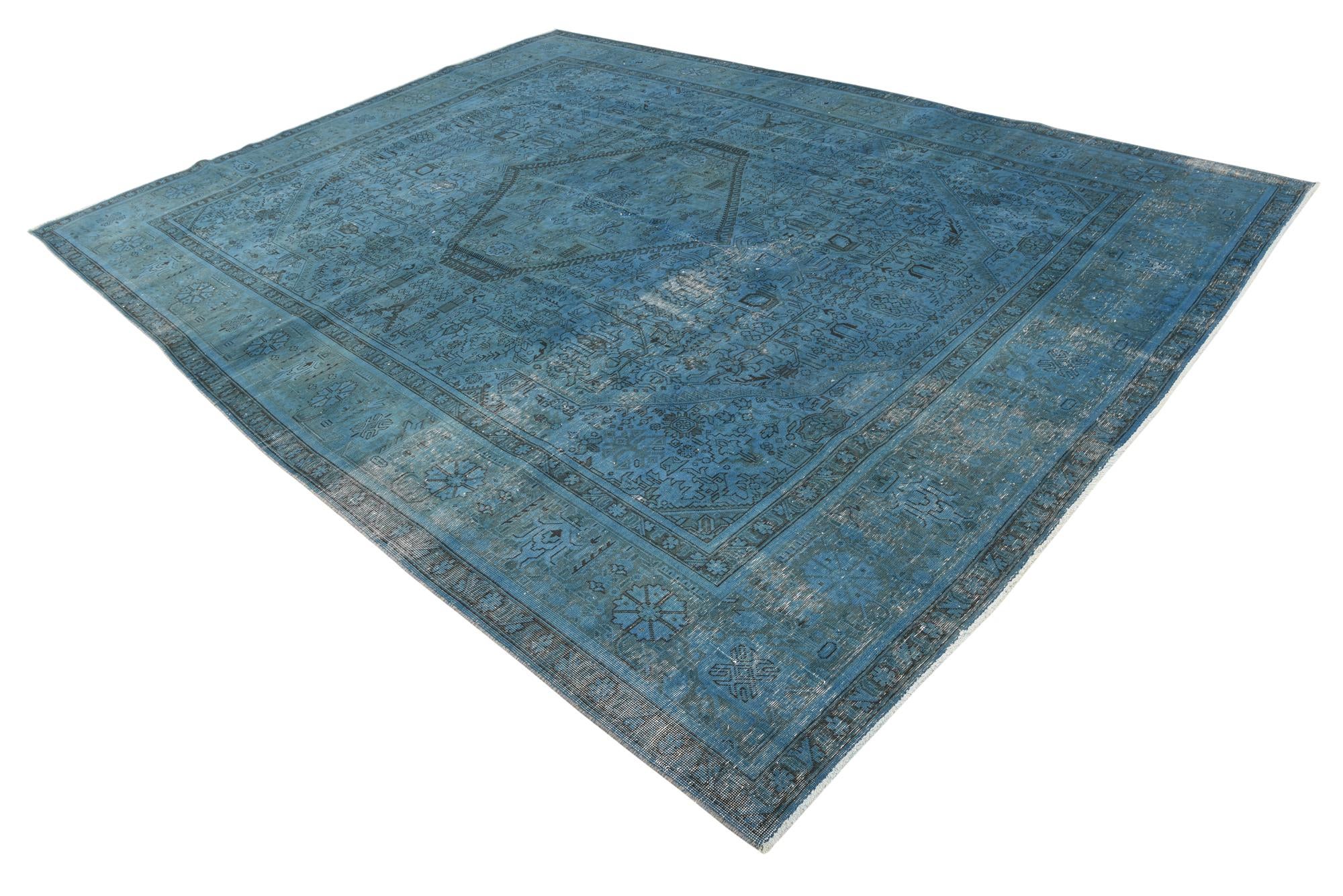 9' 8 x 13' 1 Hand Knotted Ultra Vintage Persian Wool Rug