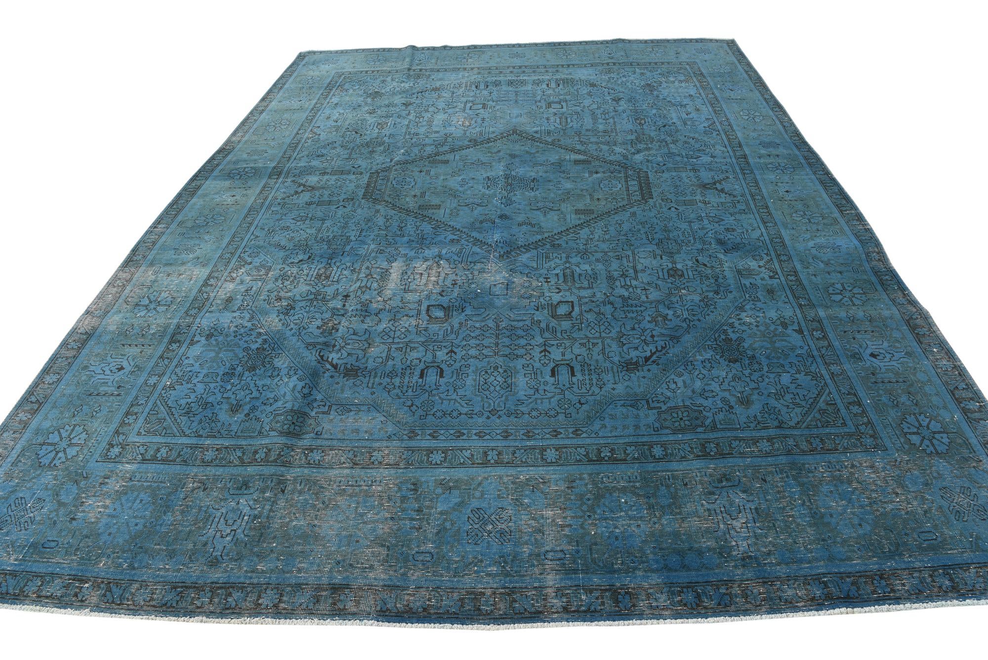 9' 8 x 13' 1 Hand Knotted Ultra Vintage Persian Wool Rug