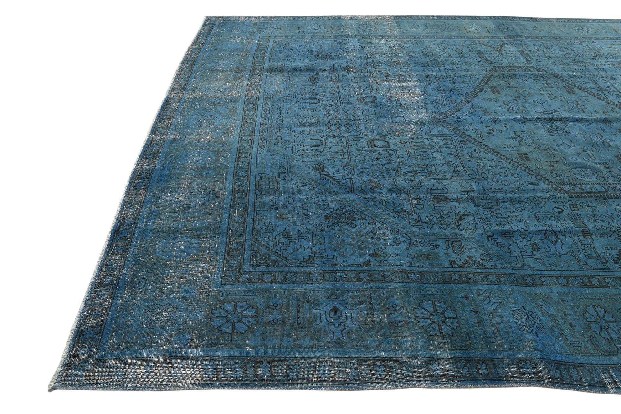 9' 8 x 13' 1 Hand Knotted Ultra Vintage Persian Wool Rug