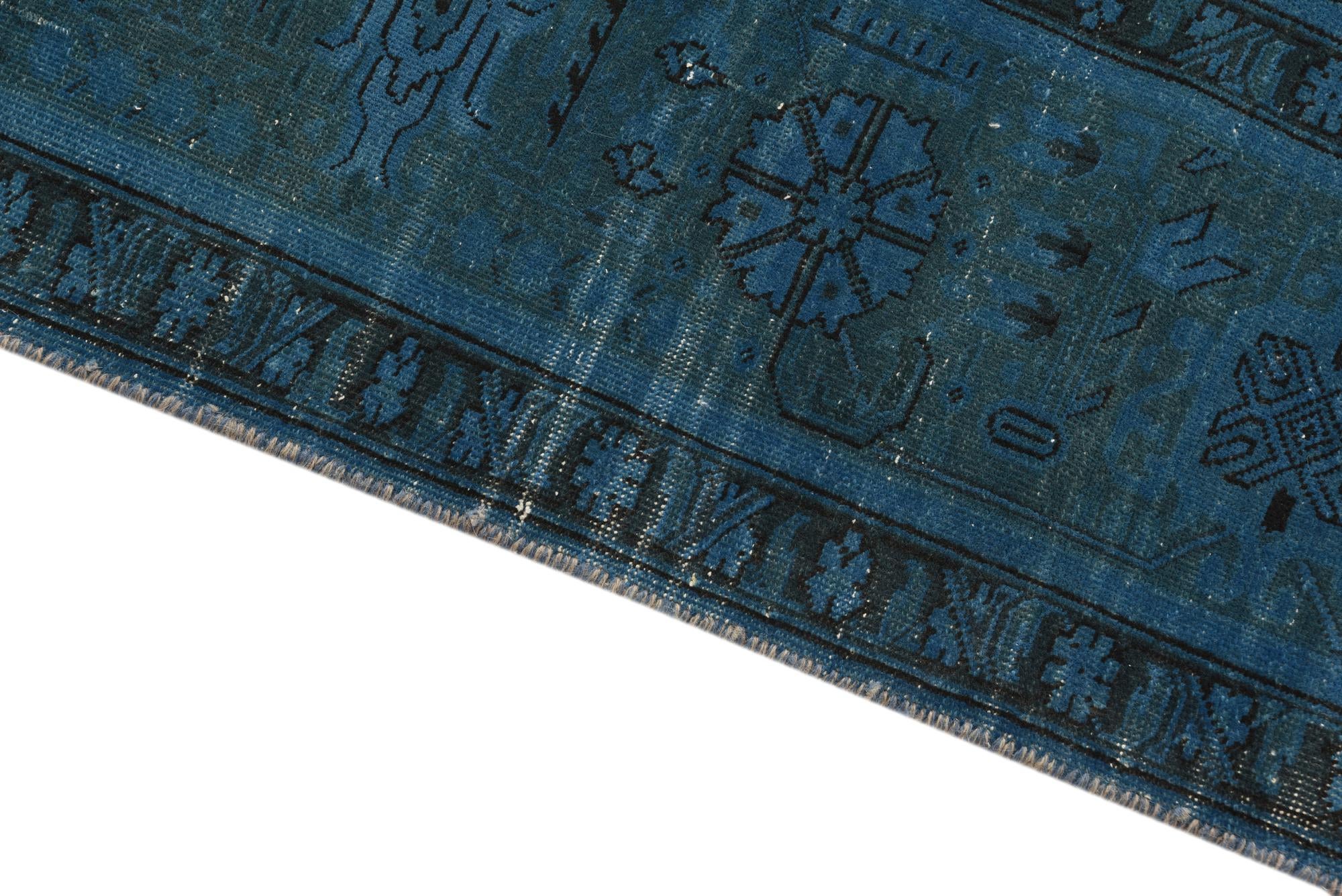 9' 8 x 13' 1 Hand Knotted Ultra Vintage Persian Wool Rug