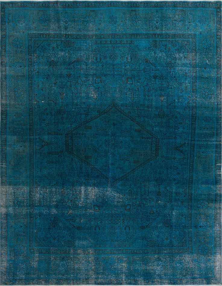 Detail image of 9' 8 x 13' 1 Hand Knotted Ultra Vintage Persian Wool Rug