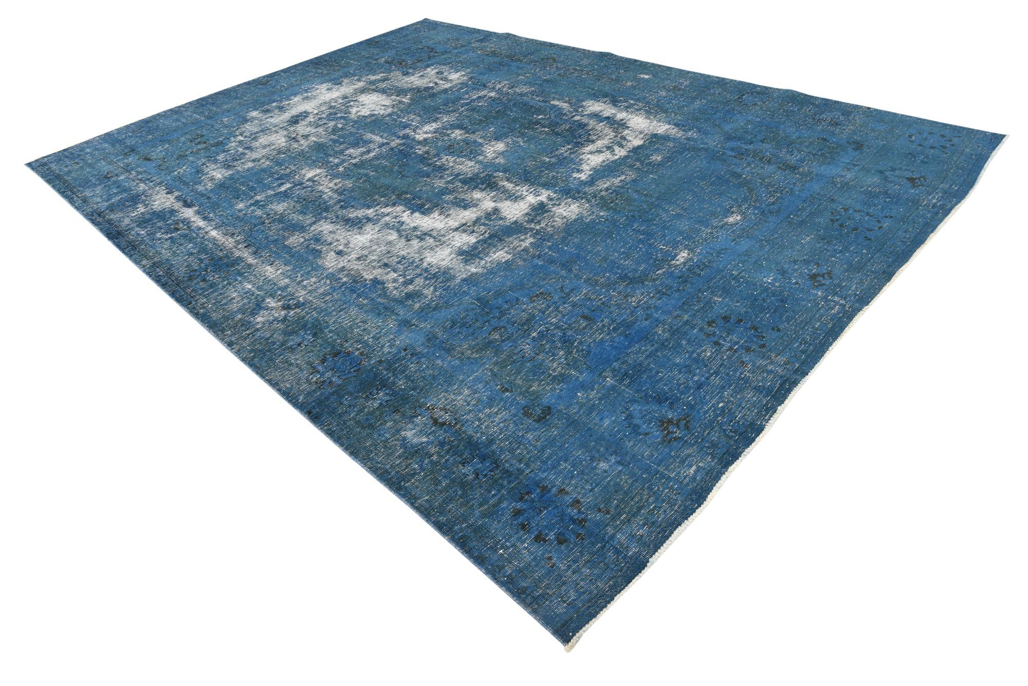 9' 7 x 13' 2 Hand Knotted Ultra Vintage Persian Wool Rug