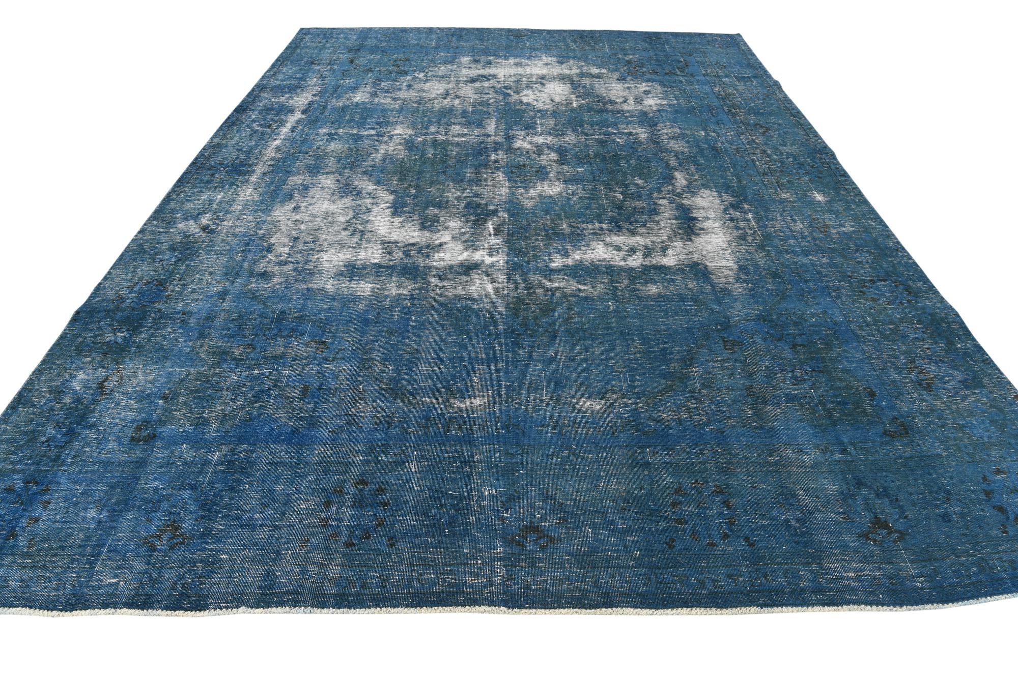 9' 7 x 13' 2 Hand Knotted Ultra Vintage Persian Wool Rug