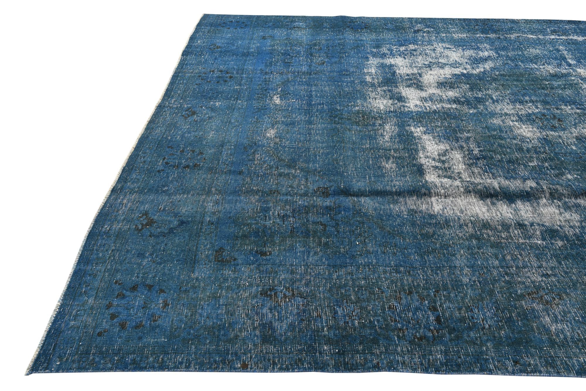9' 7 x 13' 2 Hand Knotted Ultra Vintage Persian Wool Rug