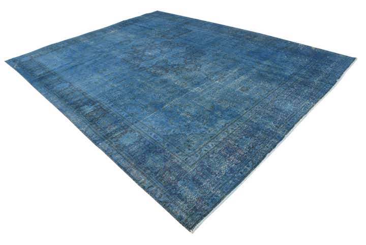 10' x 13' Hand Knotted Ultra Vintage Persian Wool Rug