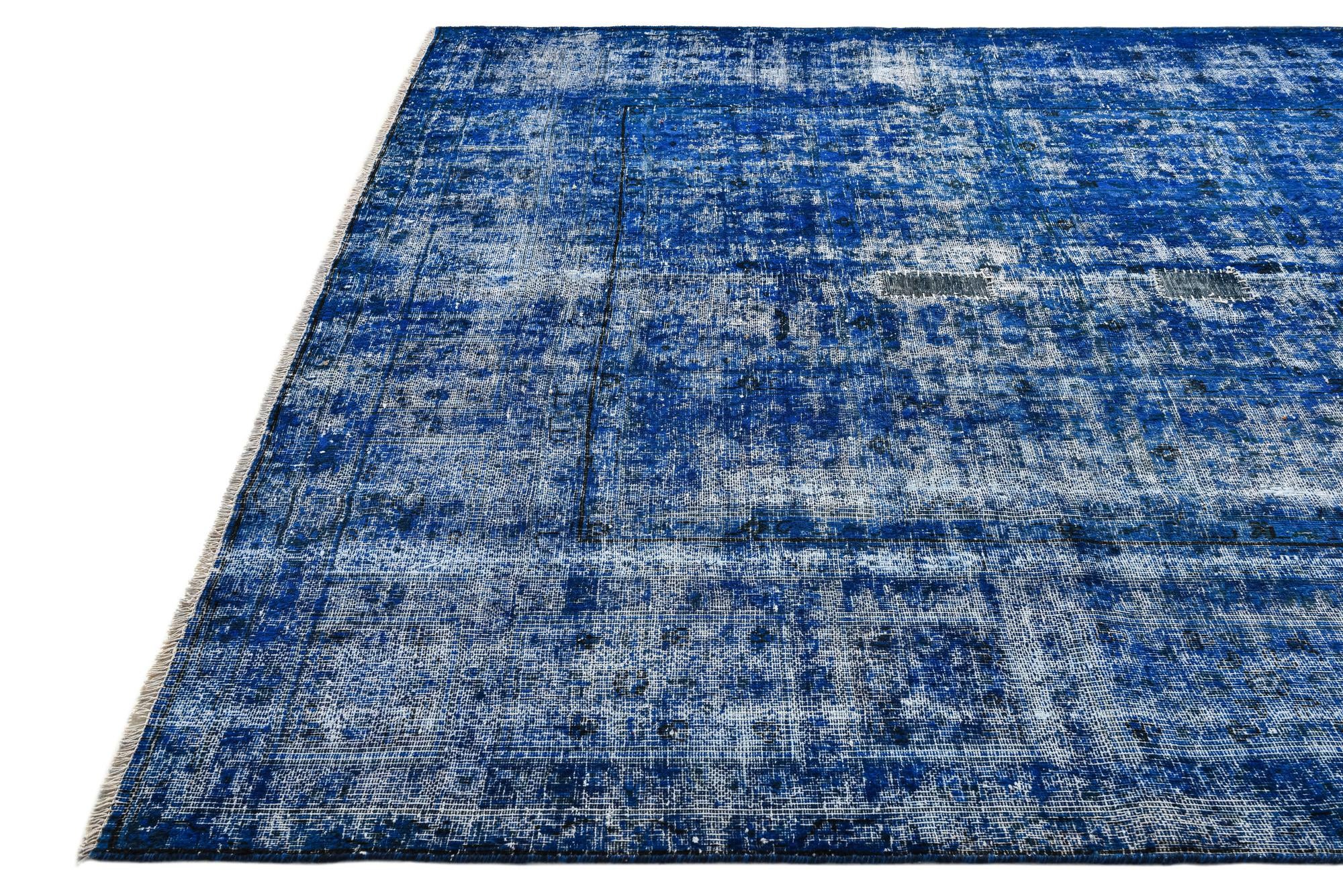 8' 6 x 11' 6 Hand Knotted Ultra Vintage Persian Wool Rug