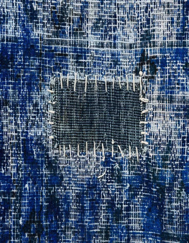 Detail image of 8' 6 x 11' 6  Hand Knotted Ultra Vintage Persian Wool Rug