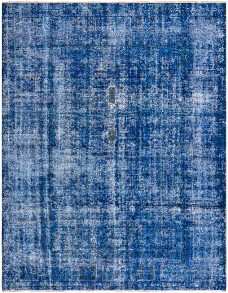 Detail image of 8' 6 x 11' 6 Hand Knotted Ultra Vintage Persian Wool Rug