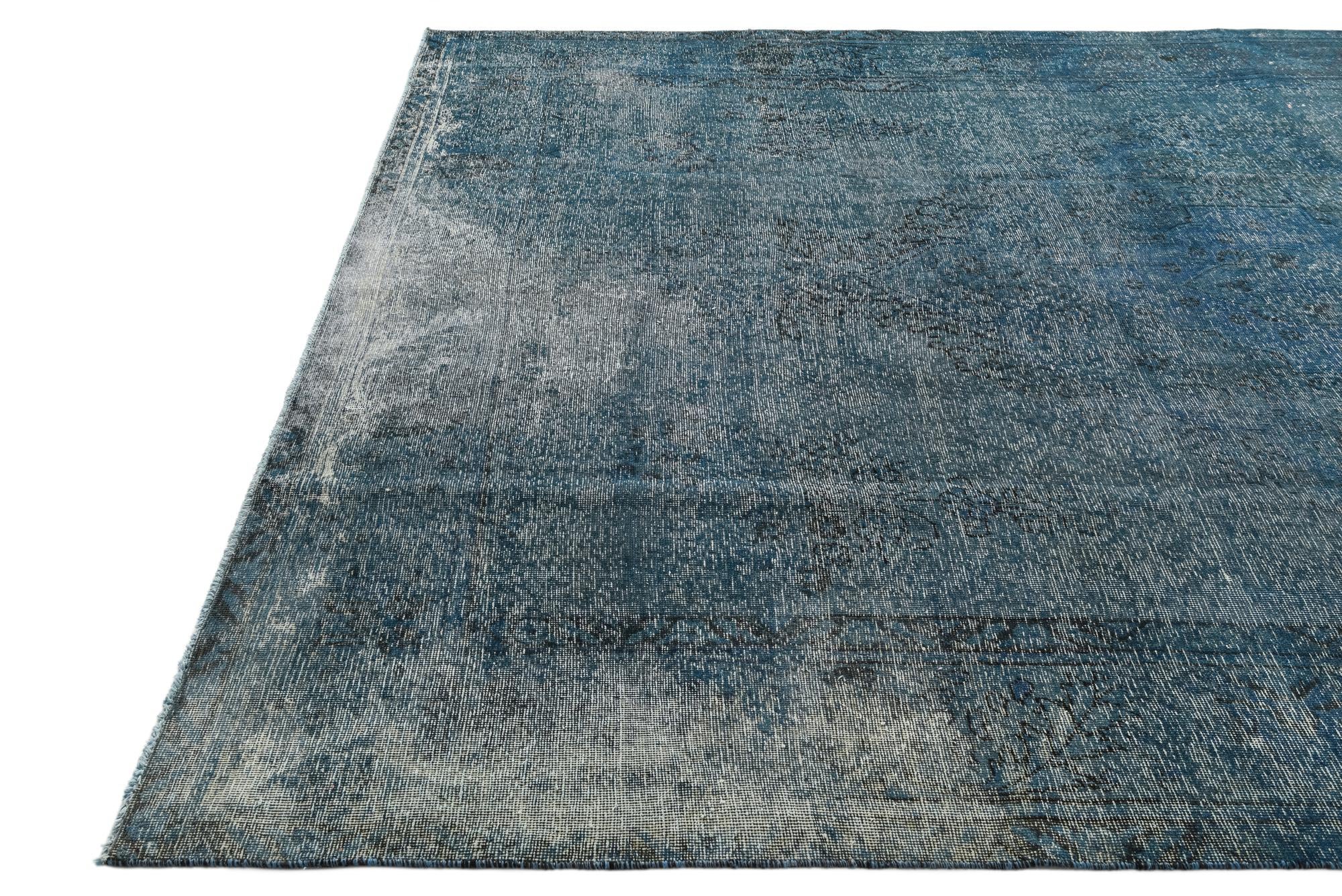 9' 5 x 13' 1 Hand Knotted Ultra Vintage Persian Wool Rug