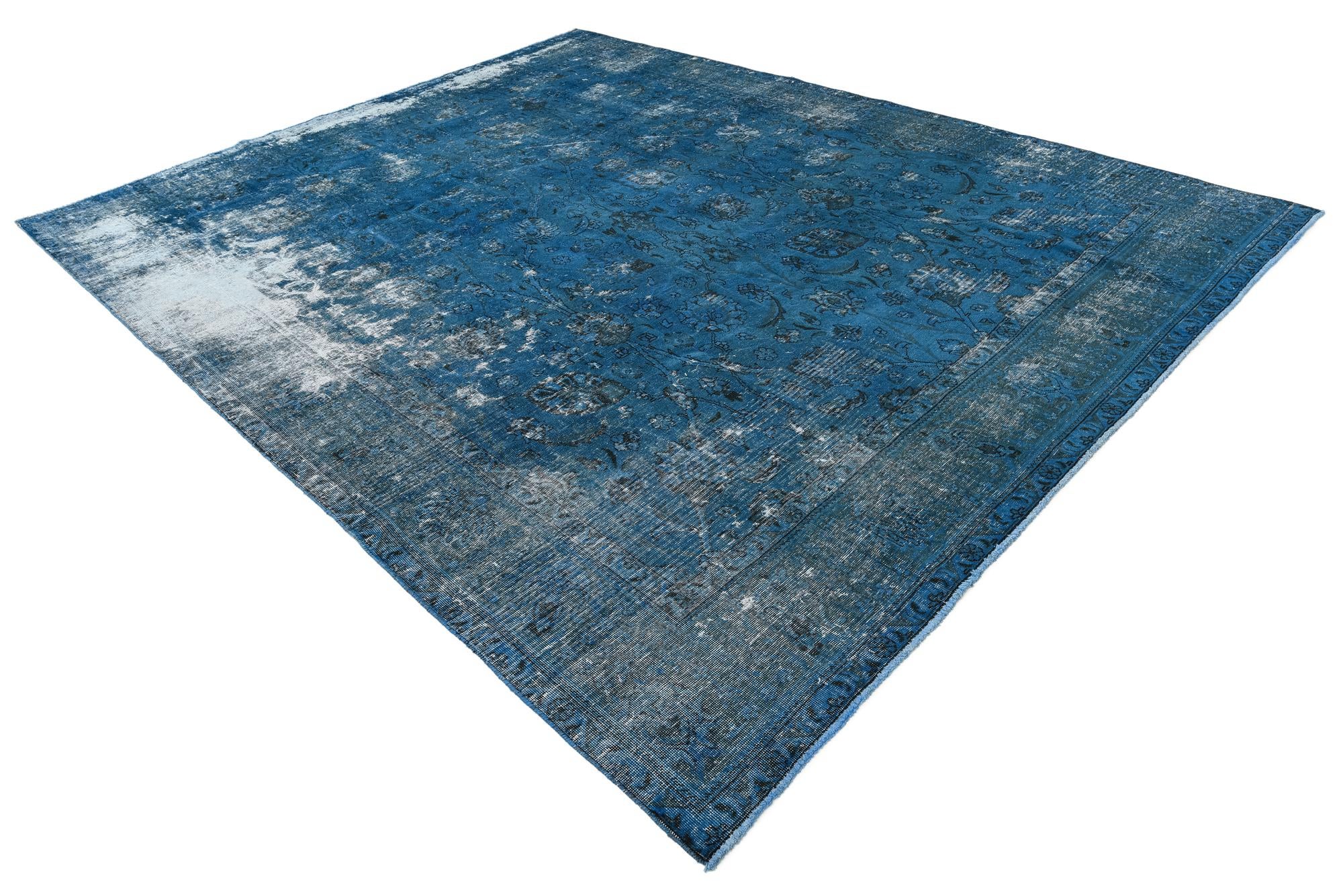 10' x 12' 7 Hand Knotted Ultra Vintage Persian Wool Rug
