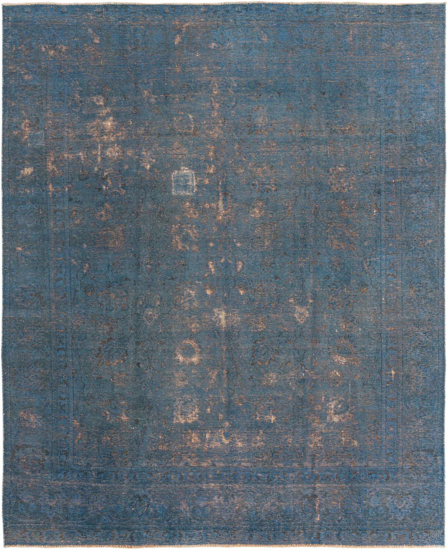 9' x 11' 1 Hand Knotted Ultra Vintage Persian Wool Rug