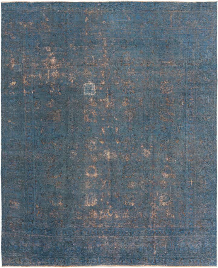 9' x 11' 1 Hand Knotted Ultra Vintage Persian Wool Rug