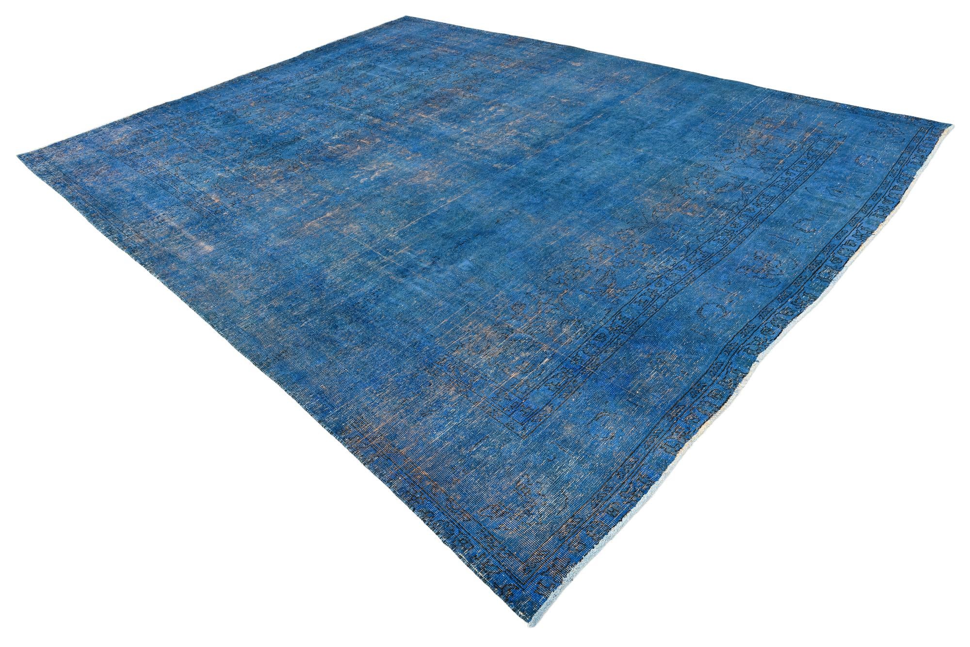 9' 8 x 12' 10 Hand Knotted Ultra Vintage Persian Wool Rug