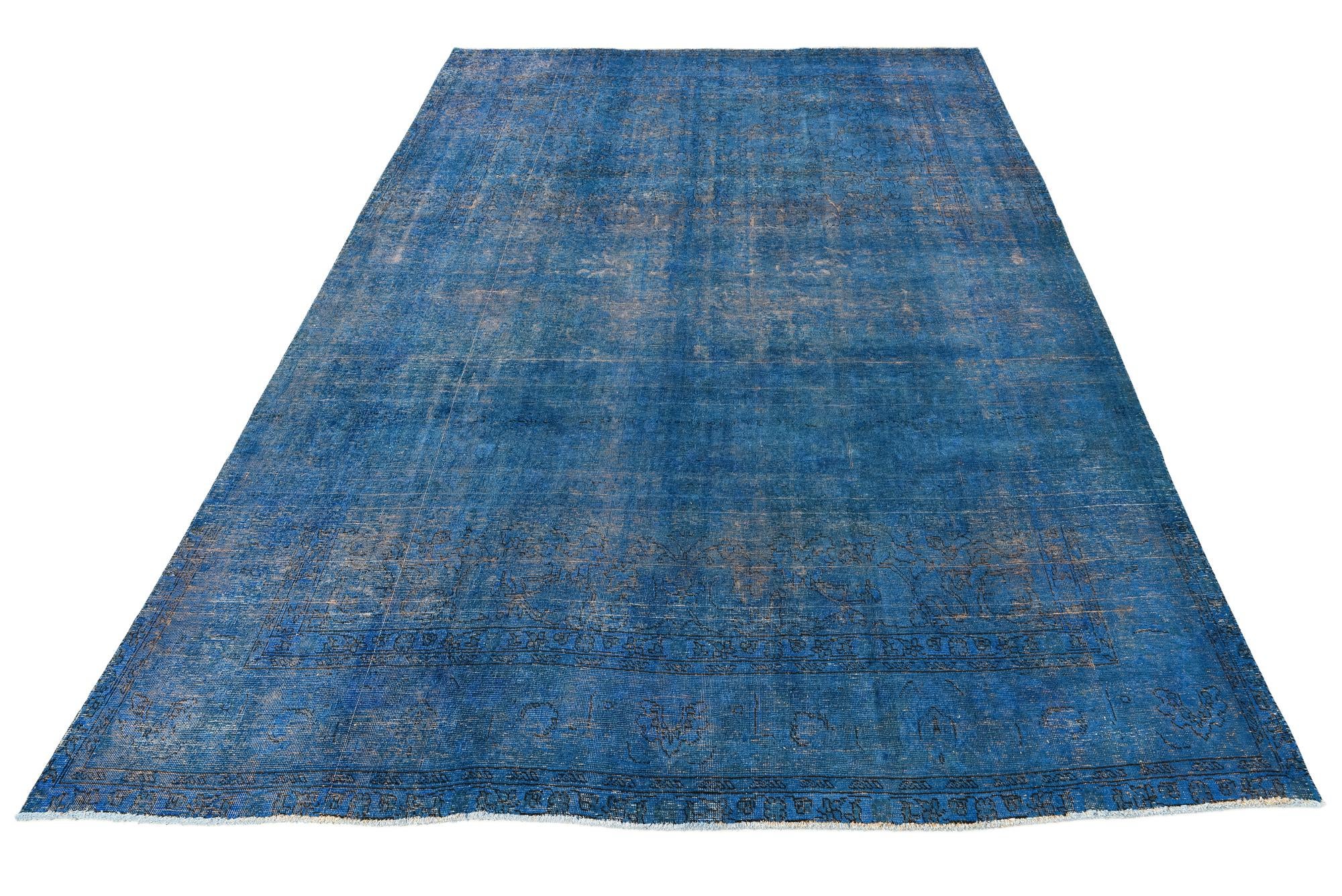 9' 8 x 12' 10 Hand Knotted Ultra Vintage Persian Wool Rug