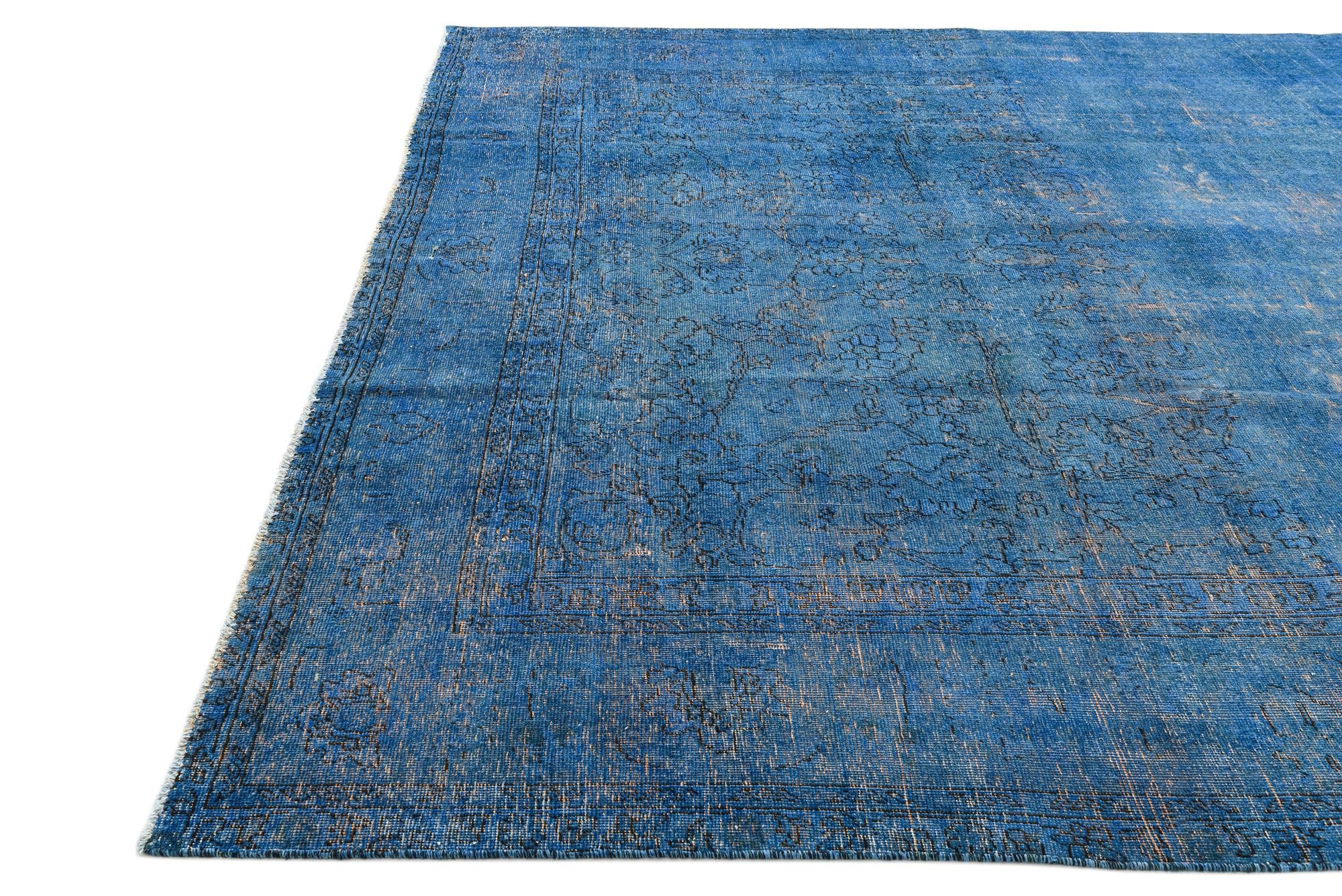 9' 8 x 12' 10 Hand Knotted Ultra Vintage Persian Wool Rug