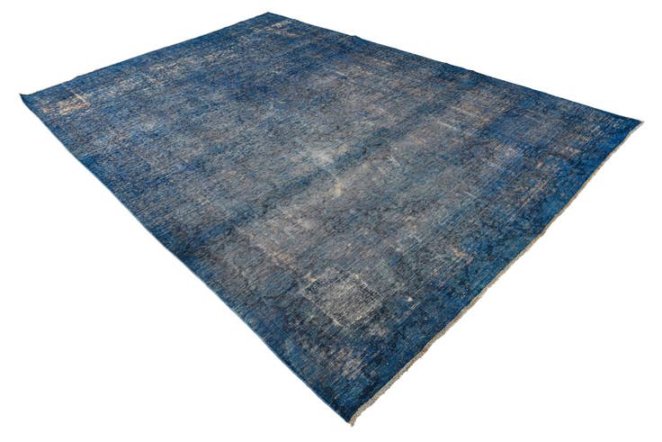 Detail image of 7' 10 x 11' 5 Hand Knotted Ultra Vintage Persian Wool Rug