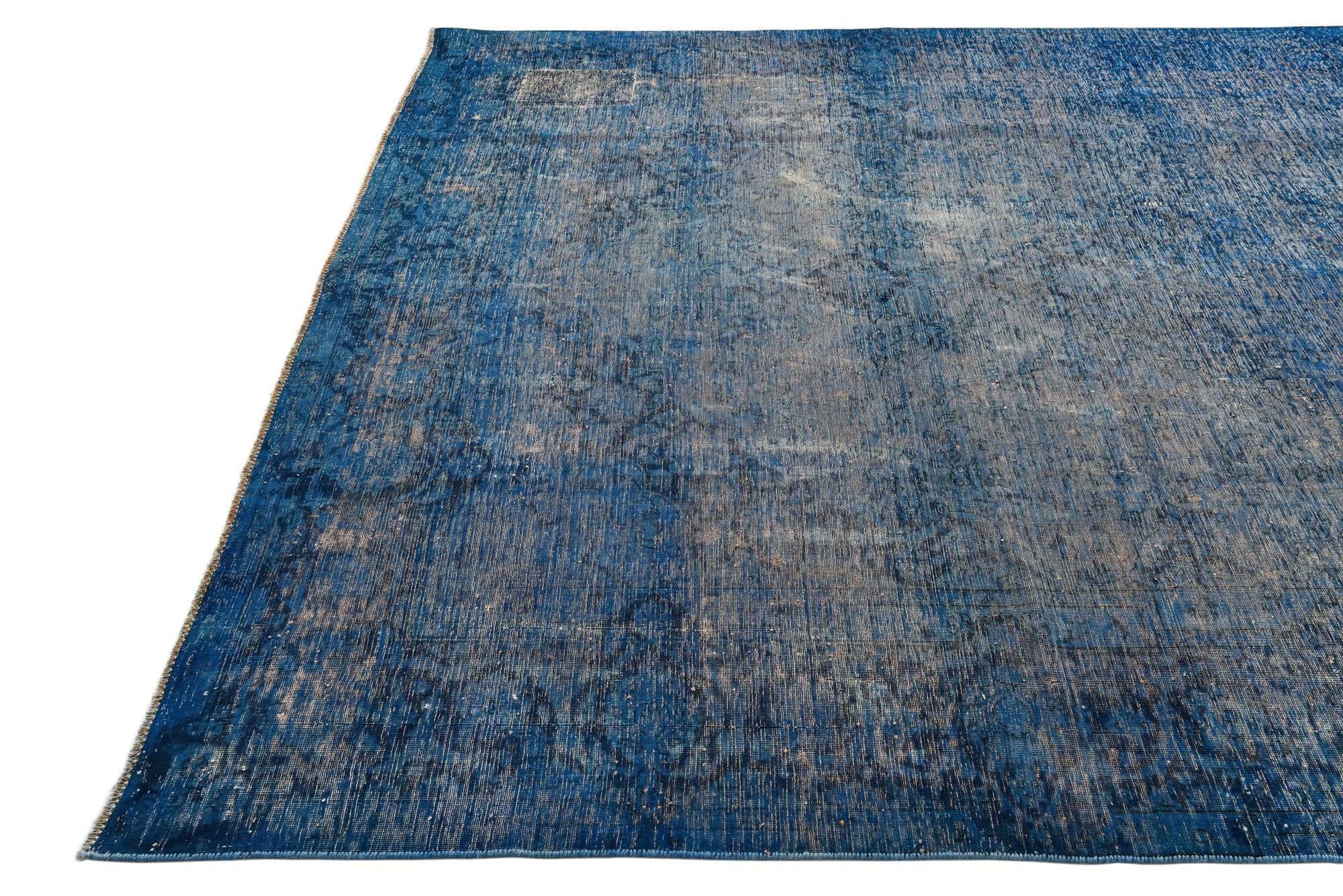 7' 10 x 11' 5 Hand Knotted Ultra Vintage Persian Wool Rug