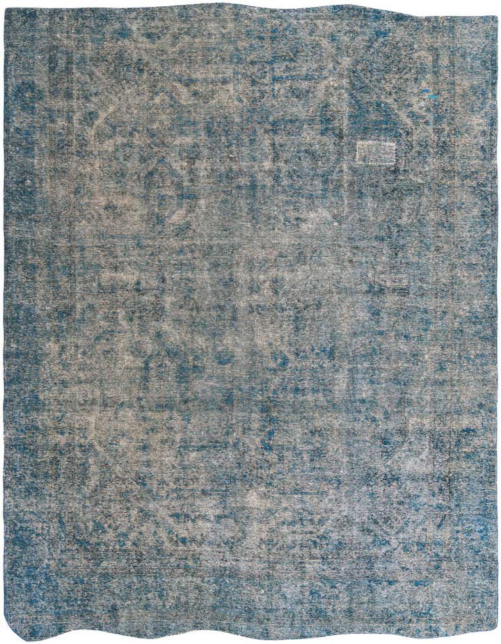 9' 2 x 11' 9 Hand Knotted Ultra Vintage Persian Wool Rug