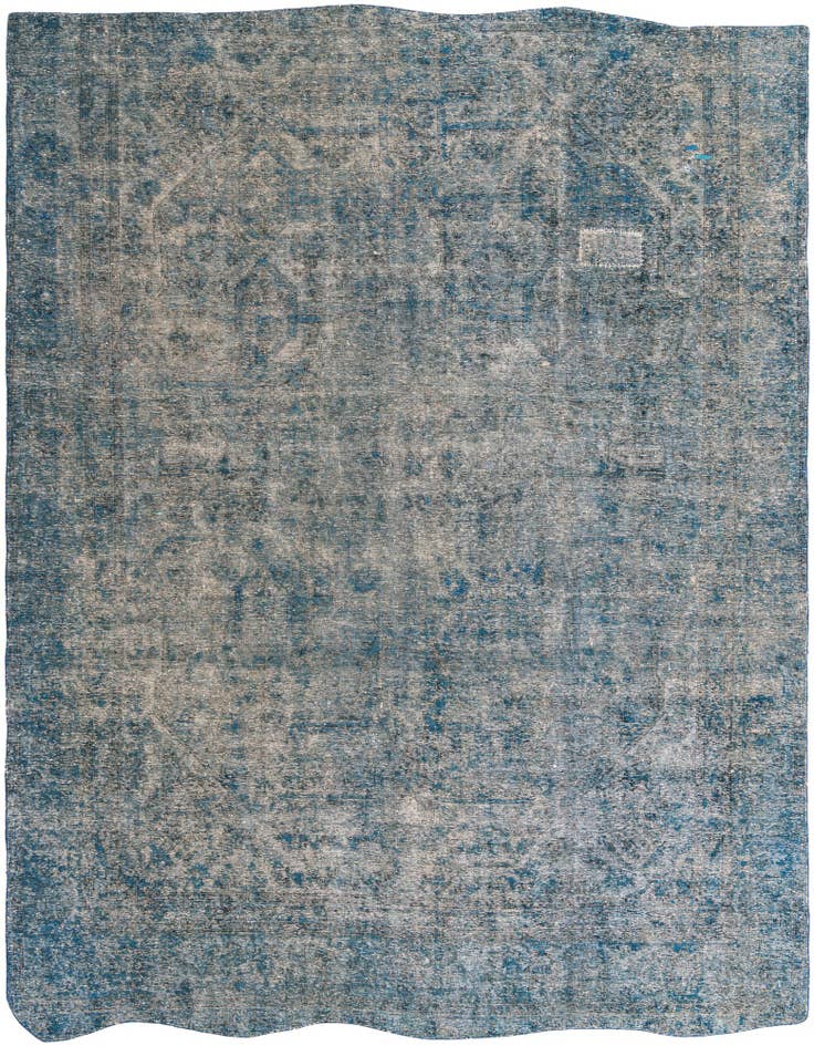 Detail image of 9' 2 x 11' 9 Hand Knotted Ultra Vintage Persian Wool Rug