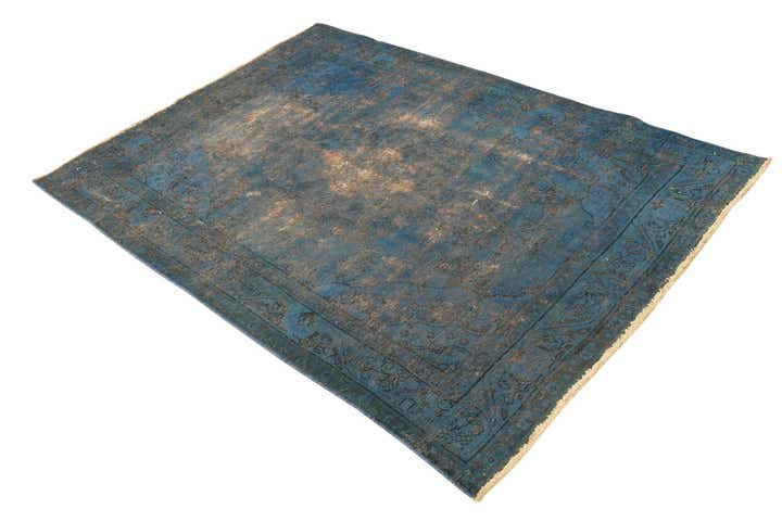 4' 7 x 6' 5 Hand Knotted Ultra Vintage Persian Wool Rug
