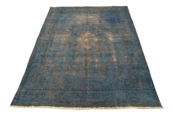 Detail image of 4' 7 x 6' 5 Hand Knotted Ultra Vintage Persian Wool Rug