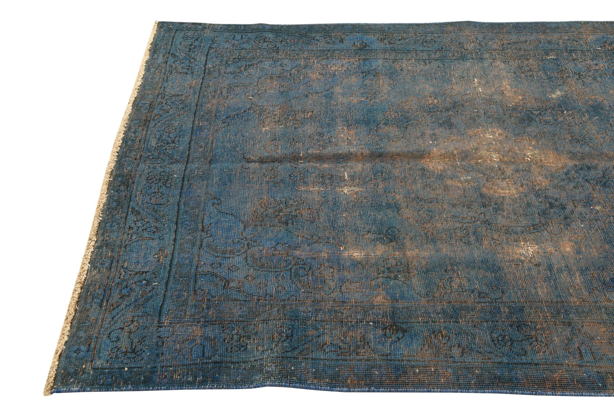 4' 7 x 6' 5 Hand Knotted Ultra Vintage Persian Wool Rug
