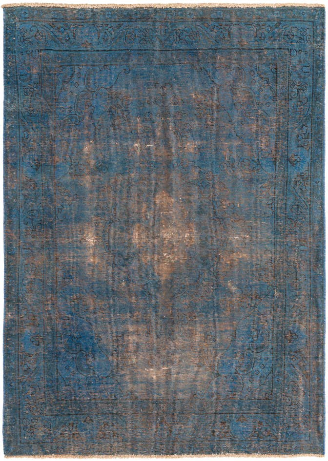 Detail image of 4' 7 x 6' 5 Hand Knotted Ultra Vintage Persian Wool Rug