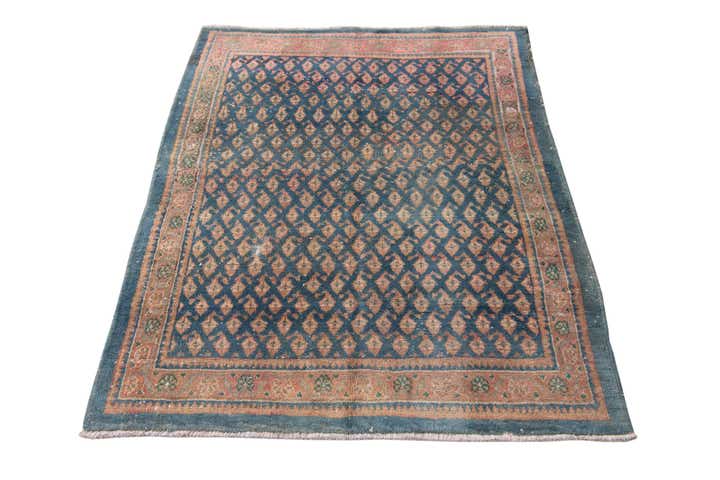 3' 8 x 4' 8 Hand Knotted Ultra Vintage Persian Wool Rug