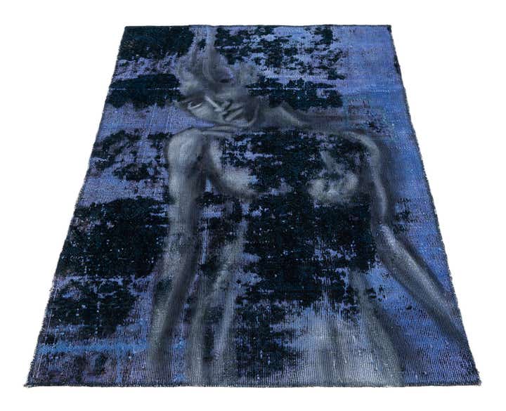 3' 8 x 5' Hand Knotted Ultra Vintage Persian Wool Rug