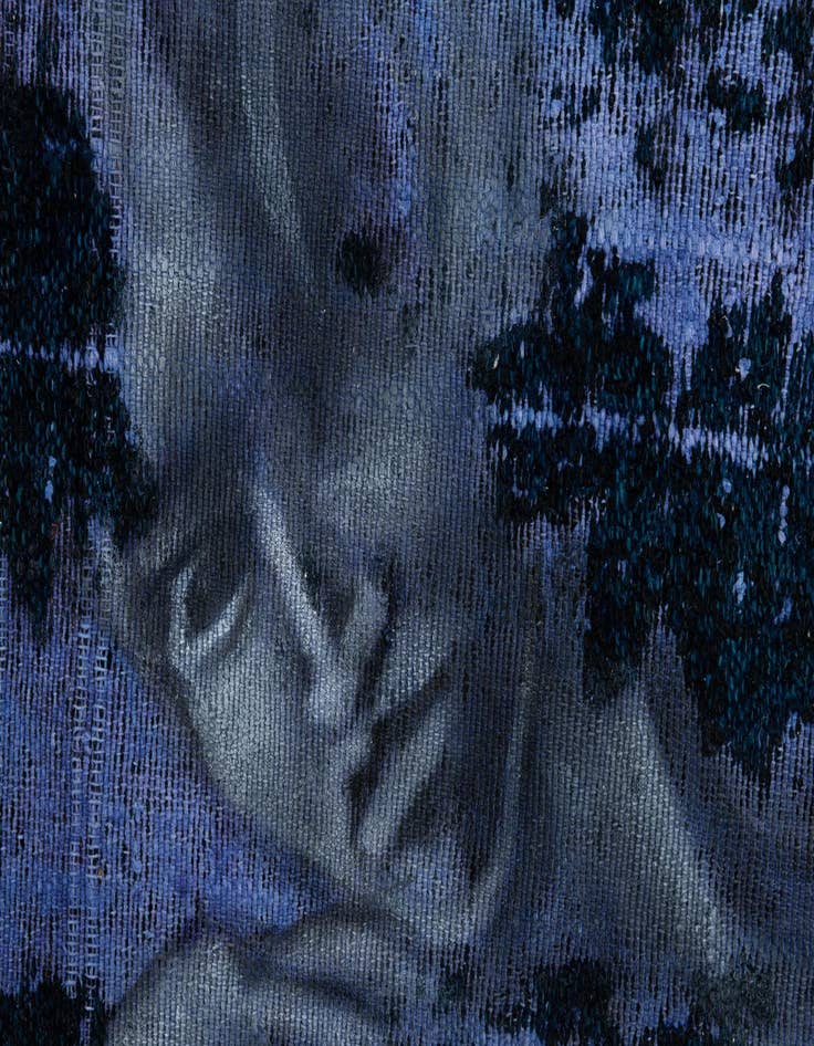 Detail image of 3' 8 x 5'  Hand Knotted Ultra Vintage Persian Wool Rug