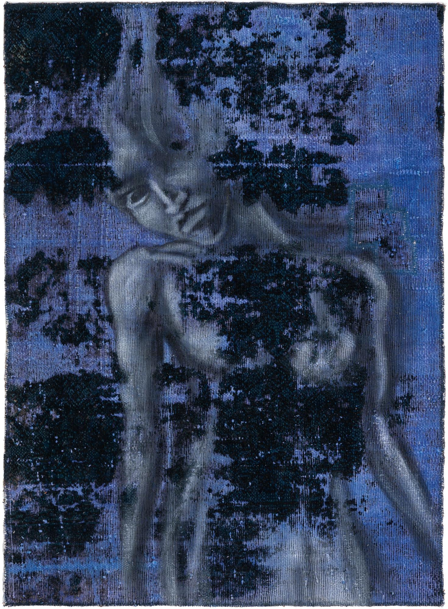 3' 8 x 5'  Hand Knotted Ultra Vintage Persian Wool Rug