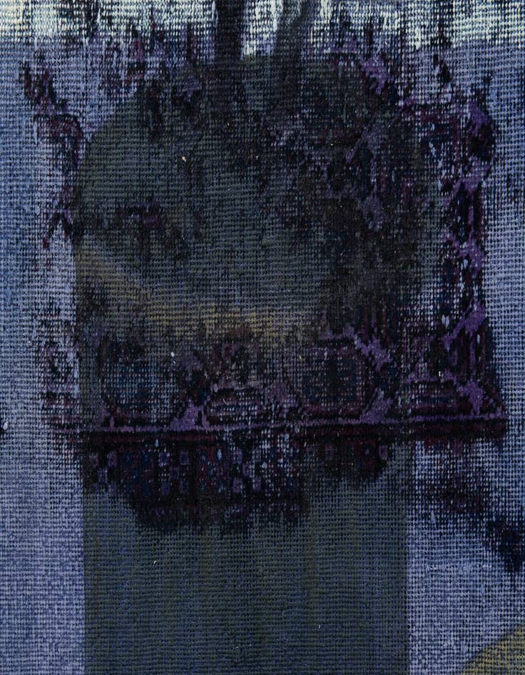 Detail image of 3' 9 x 4' 10  Hand Knotted Ultra Vintage Persian Wool Rug