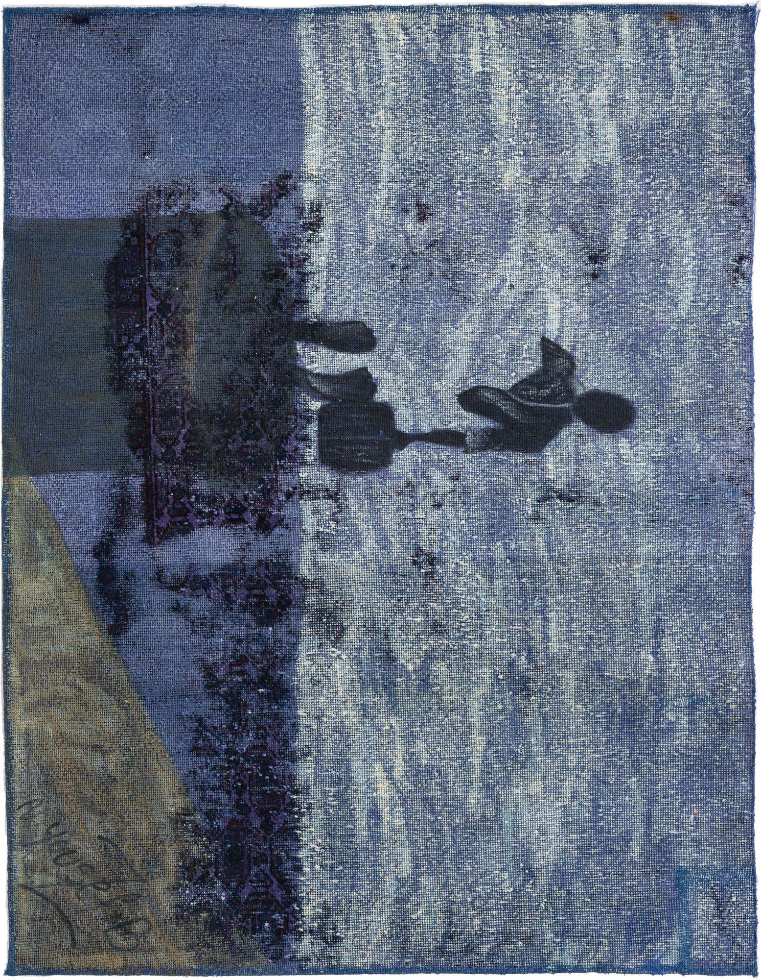 Primary image 3' 9 x 4' 10  Hand Knotted Ultra Vintage Persian Wool Rug