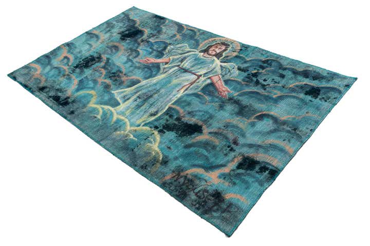 4' x 6' 6 Hand Knotted Ultra Vintage Persian Wool Rug