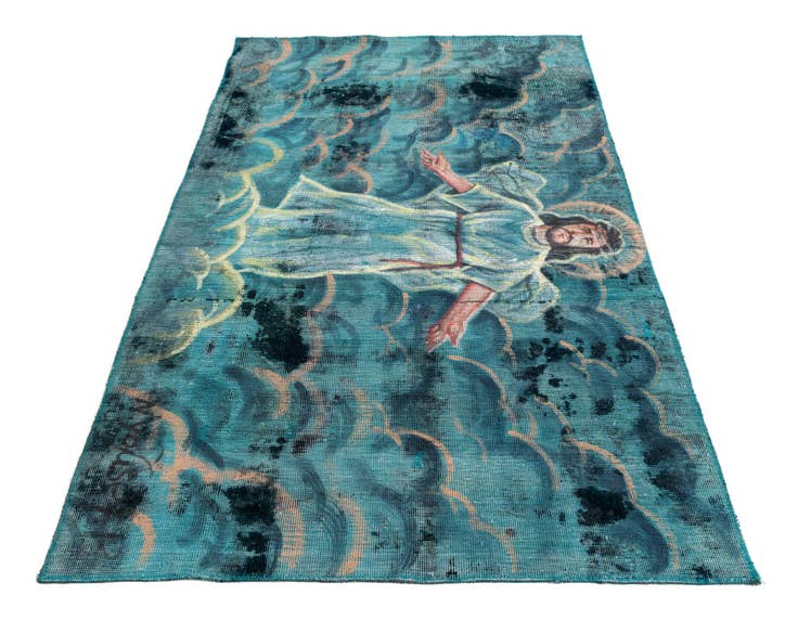 Detail image of 4' x 6' 6 Hand Knotted Ultra Vintage Persian Wool Rug
