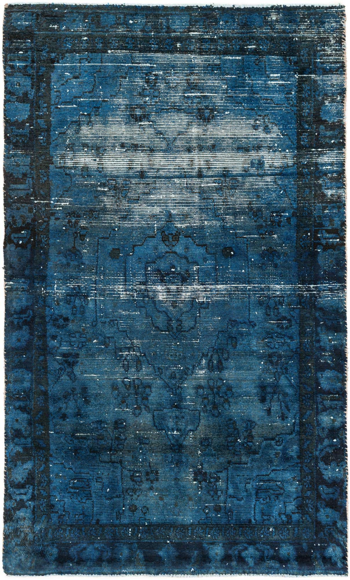 4' x 6' 5 Hand Knotted Ultra Vintage Persian Wool Rug