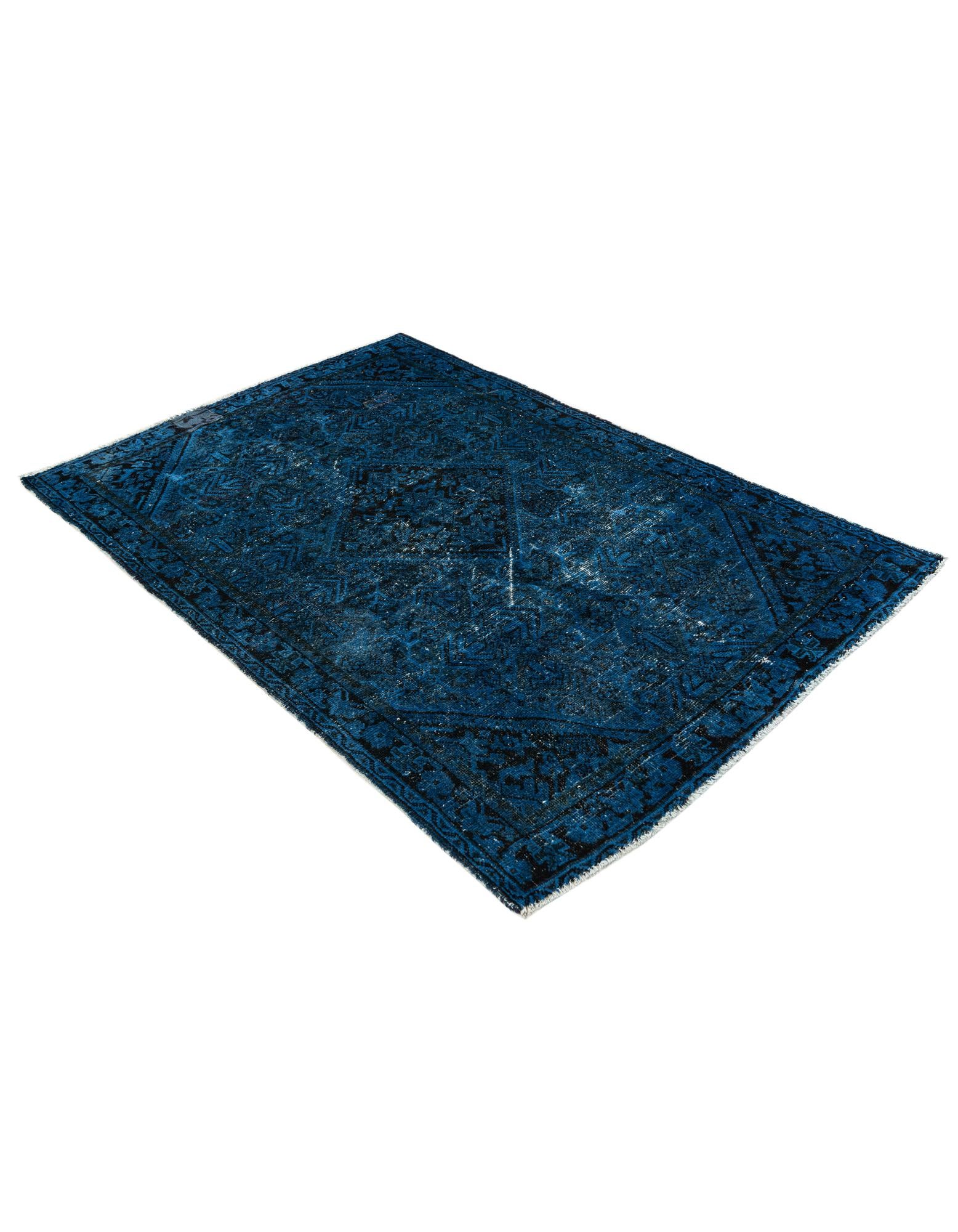 4' 3 x 6' 4 Hand Knotted Ultra Vintage Persian Wool Rug